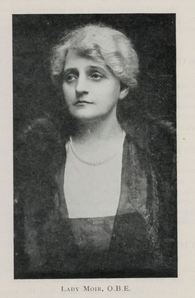 Black and white photograph of Margaret Lady Moir 